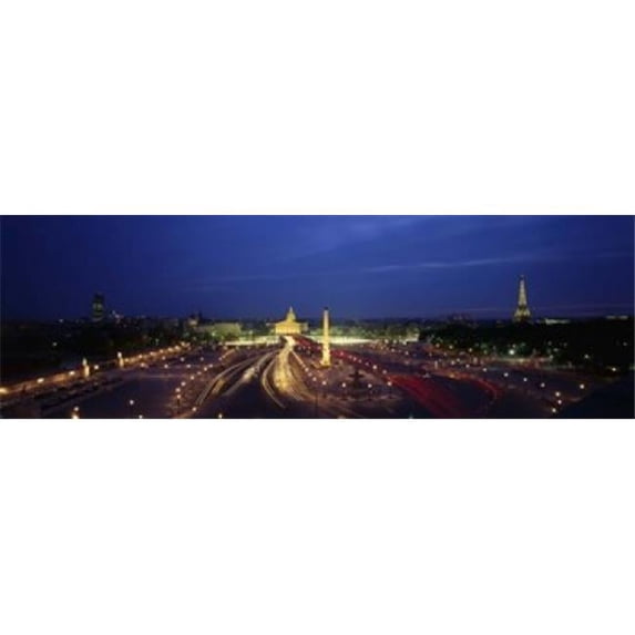 Panoramic Images PPI17856L France Paris Place de la Concorde Poster Print by Panoramic Images - 36 x 12