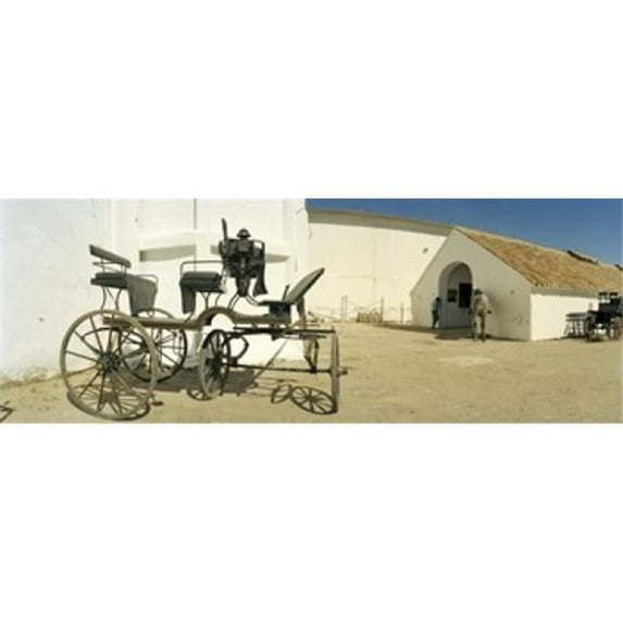 Panoramic Images PPI117799L Horse cart in front of a hotel Hotel Cortijo El Esparragal Gerena Seville Seville Province Andalusia Spain Poster Print by Panoramic Images - 36 x 12
