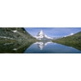 thumbnail image 1 of Panoramic Images  Lake Mountains Matterhorn Zermatt Switzerland Poster Print by Panoramic Images - 36 x 12, 1 of 1