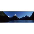 thumbnail image 1 of Panoramic Images  Lake with mountains in the background Milford Sound Fiordland National Park South Island New Zealand Poster Print by Panoramic Images - 36 x 12, 1 of 1