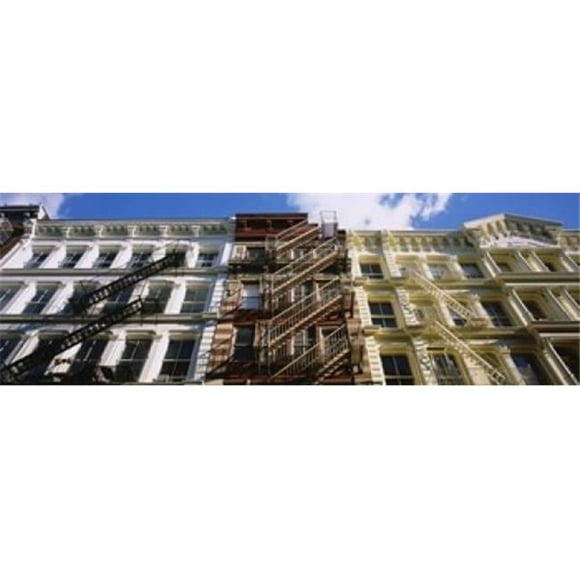 Panoramic Images Low Angle View Of A Building Soho Manhattan NYC New York City New York State USA Poster Print by Panoramic Images - 36 x 12