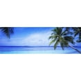 thumbnail image 1 of Panoramic Images  Ocean Island Water Palm Trees Maldives Poster Print by Panoramic Images - 36 x 12, 1 of 1