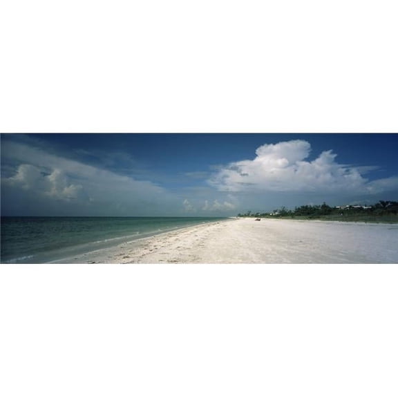 Panoramic Images PPI109505L Clouds Over The Beach Lighthouse Beach Sanibel Island Fort Myers Florida USA Poster Print, 36 x 12