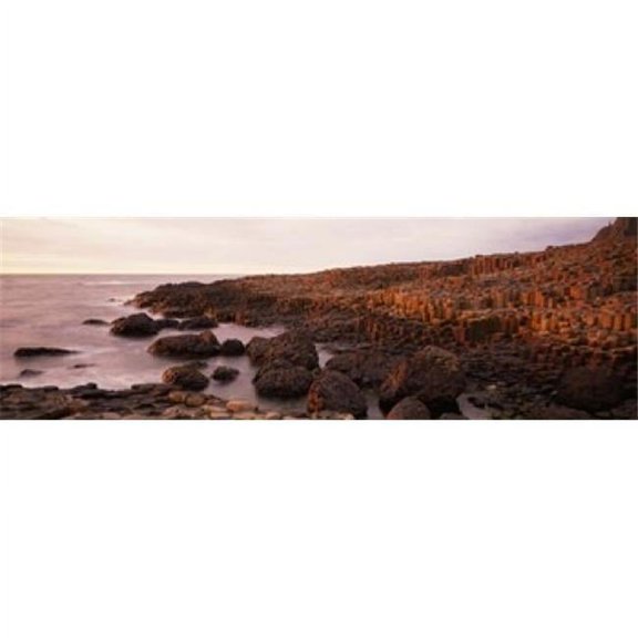 Panoramic Images PPI109940L Basalt columns of Giants Causeway Antrim Coast Northern Ireland. Poster Print by Panoramic Images - 36 x 12