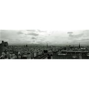Panoramic Images PPI113504L Aerial view of a river passing through a city from Notre Dame de Paris Seine River Paris Ile-de-France France Poster Print by Panoramic Images - 36 x 12
