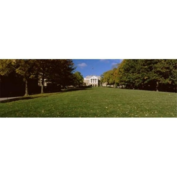 Panoramic Images PPI116155L Lawn in front of a building Bascom Hall Bascom Hill University of Wisconsin Madison Dane County Wisconsin USA Poster Print by Panoramic Images - 36 x 12