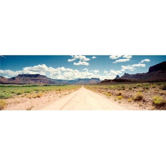 Panoramic Images PPI117712LARGE Dirt Road Passing Through A Landscape Onion Creek Moab Utah USA Poster Print, 12 x 36 - Large