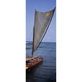 thumbnail image 1 of Panoramic Images PPI121177L Canoe in the sea  Honolulu  Puuhonua o Honaunau National Historical Park  Honaunau  Hawaii  USA Poster Print by Panoramic Images - 12 x 36, 1 of 1