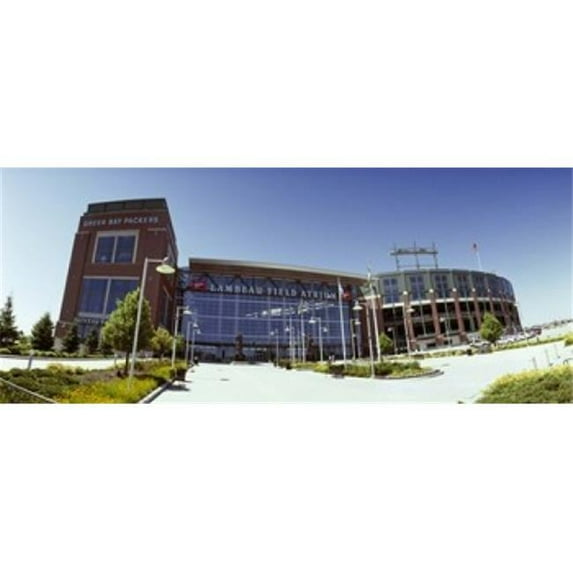 Panoramic Images PPI121325L Facade of a stadium Lambeau Field Green Bay Wisconsin USA Poster Print by Panoramic Images - 36 x 12