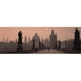thumbnail image 1 of Panoramic Images PPI131953L Charles Bridge at dusk with the Church of St. Francis in the background  Old Town Bridge Tower  Prague  Czech Republic Poster Print by Panoramic Images - 36 x 12, 1 of 1
