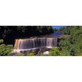 thumbnail image 1 of Panoramic Images PPI133735L Waterfall in a forest  Tahquamenon Falls  Tahquamenon River  Michigan  USA Poster Print by Panoramic Images - 36 x 12, 1 of 1