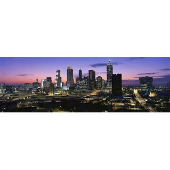 Panoramic Images PPI137296S Skyscrapers in A City Atlanta Georgia USA Poster Print, 18 x 6