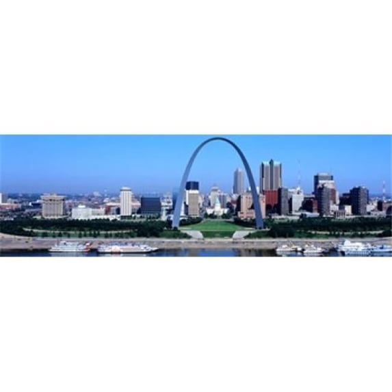 Panoramic Images PPI13868L USA Missouri St. Louis Gateway Arch Poster Print by Panoramic Images - 36 x 12