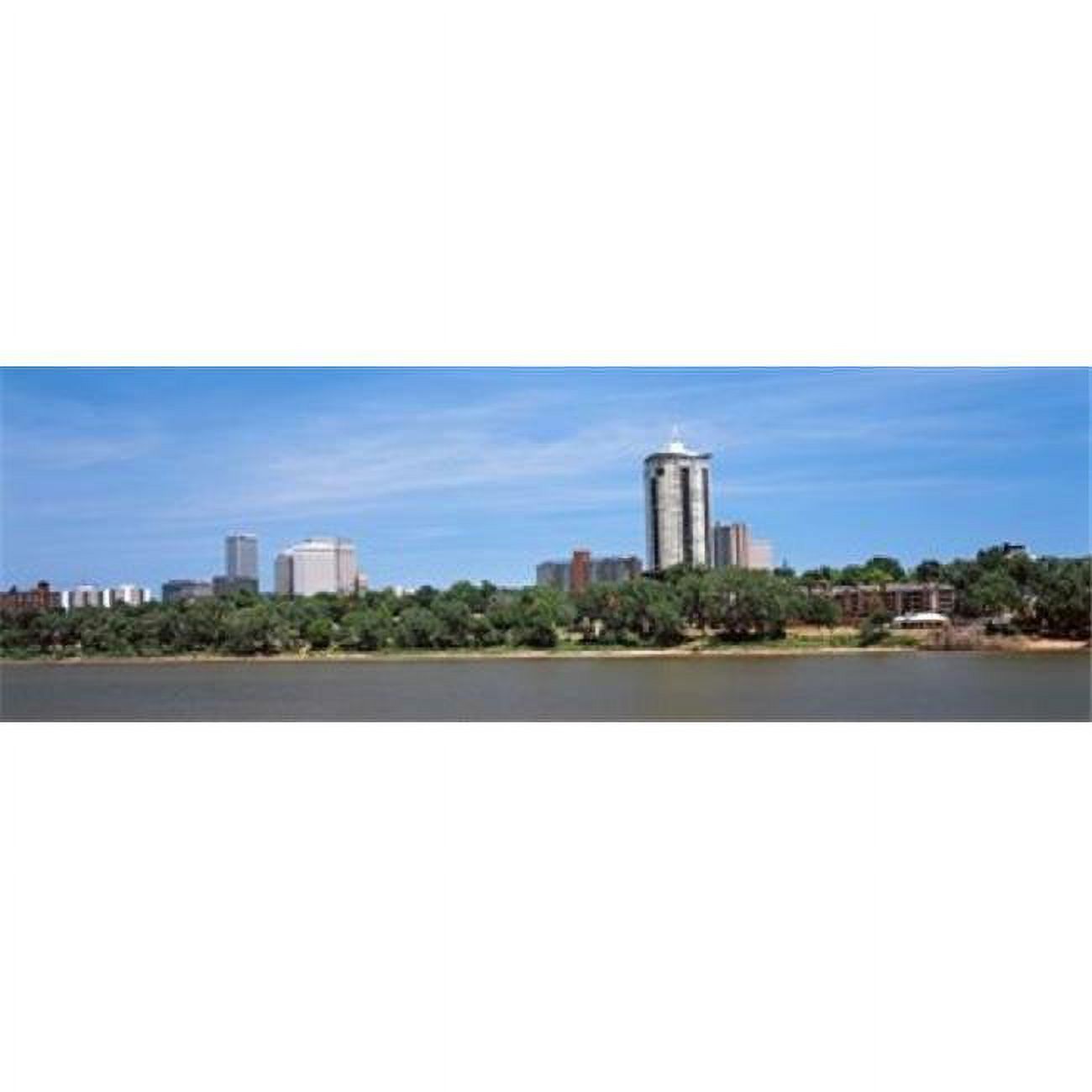 Panoramic Images PPI142862L Buildings at the waterfront Arkansas River