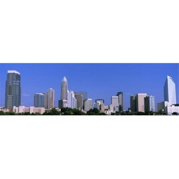 Panoramic Images PPI143907L City skyline Charlotte Mecklenburg County North Carolina USA Poster Print by Panoramic Images - 36 x 12