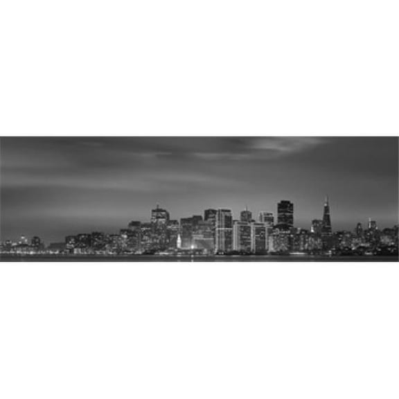 Panoramic Images PPI152016L Skyline Viewed From Treasure Island San Francisco California USA Poster Print, 36 x 12