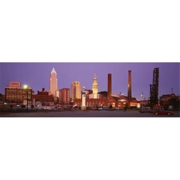 Panoramic Images PPI27113L Skyline Cleveland Ohio USA Poster Print by Panoramic Images - 36 x 12