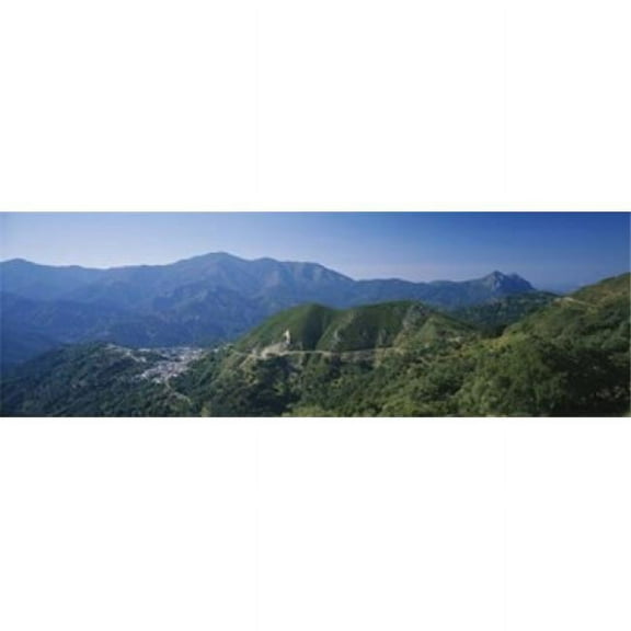 Panoramic Images PPI41996S High Angle View of Mountains Benarraba Gibraltar Andalusia Spain Poster Print, 18 x 6