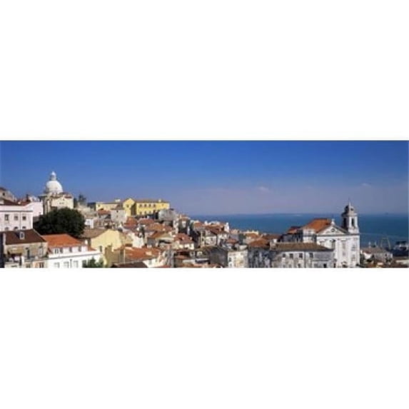 Panoramic Images PPI42370L Lisbon Cityscape Skyline Portugal Poster Print by Panoramic Images - 36 x 12
