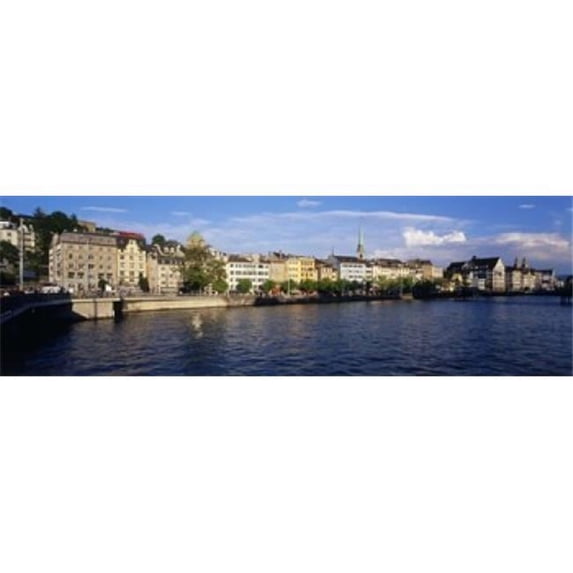 Panoramic Images PPI48099L Switzerland Zurich Limmat River Poster Print by Panoramic Images - 36 x 12