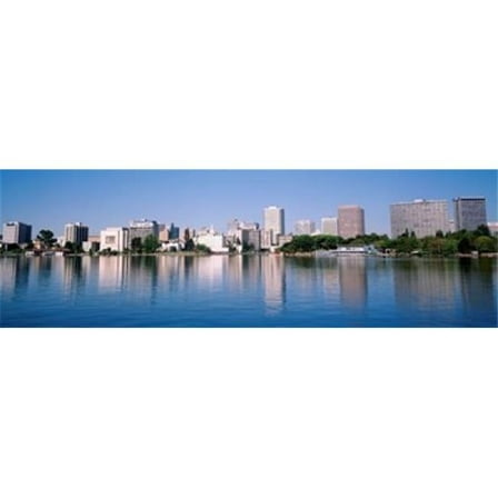 Panoramic Images PPI49419S Panoramic View of The Waterfront & Skyline Oakland California USA Poster Print, 18 x 6