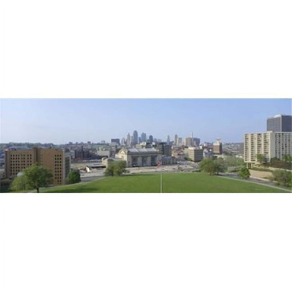 Panoramic Images PPI51795L Buildings in a city Kansas City Jackson County Missouri USA Poster Print by Panoramic Images - 36 x 12