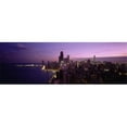 thumbnail image 1 of Panoramic Images PPI59817L Buildings Lit Up At Night  Chicago  Illinois  USA Poster Print by Panoramic Images - 36 x 12, 1 of 1