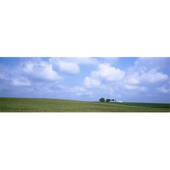 Panoramic Images PPI61854S Panoramic View of A Landscape Marshall County Iowa USA Poster Print, 18 x 6