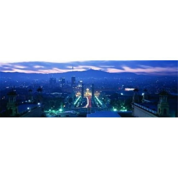 Panoramic Images PPI63926L Barcelona Spain Poster Print by Panoramic Images - 36 x 12