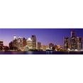 thumbnail image 1 of Panoramic Images PPI68960L Dusk Detroit  Michigan  USA Poster Print by Panoramic Images - 36 x 12, 1 of 1