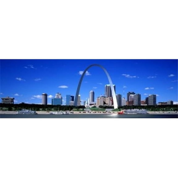 Panoramic Images PPI69310S Skyline St Louis Mo USA Poster Print, 18 x 6