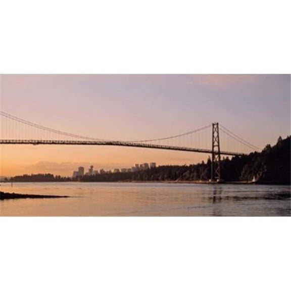 Panoramic Images PPI69586 Vancouver Lions Gate Bridge Poster Print by Panoramic Images, 25 x 12