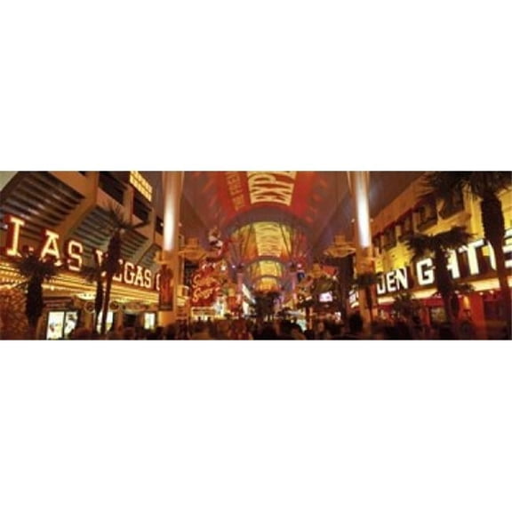 Panoramic Images PPI71356L Fremont Street Experience Las Vegas NV USA Poster Print by Panoramic Images - 36 x 12