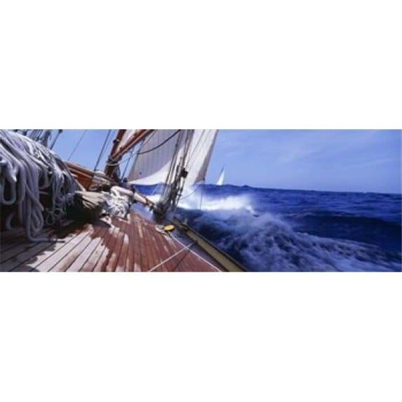 Panoramic Images PPI74022L Yacht Race Poster Print by Panoramic Images - 36 x 12