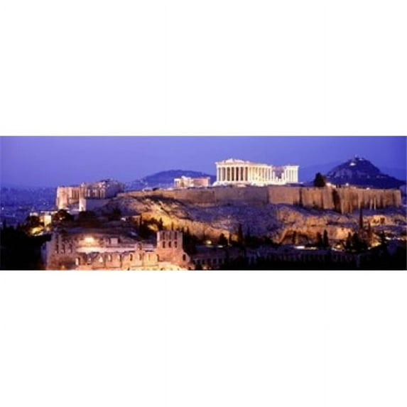 Panoramic Images PPI74769S Acropolis Athens Greece Poster Print, 18 x 6