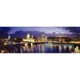 thumbnail image 1 of Panoramic Images PPI77637L Buildings lit up at dusk  Big Ben  Houses Of Parliament  London  England Poster Print by Panoramic Images - 36 x 12, 1 of 1