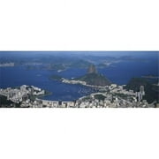 Panoramic Images PPI90929L Aerial View Of A City  Rio De Janeiro  Brazil Poster Print by Panoramic Images - 36 x 12