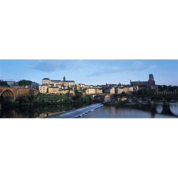 Panoramic Images PPI91544S Arch Bridge Across A River River Tarn Albi France Poster Print, 18 x 6