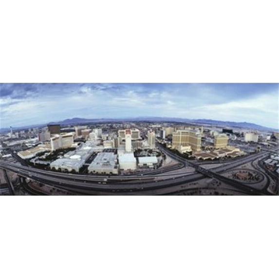 Panoramic Images PPI91839L Aerial view of a city Las Vegas Nevada USA Poster Print by Panoramic Images - 36 x 12