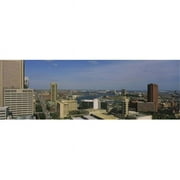 Panoramic Images PPI93908L High angle view of skyscrapers in a city  Baltimore  Maryland  USA Poster Print by Panoramic Images - 36 x 12