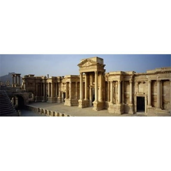 Panoramic Images PPI94611L Facade of a building Palmyra Syria Poster Print by Panoramic Images - 36 x 12