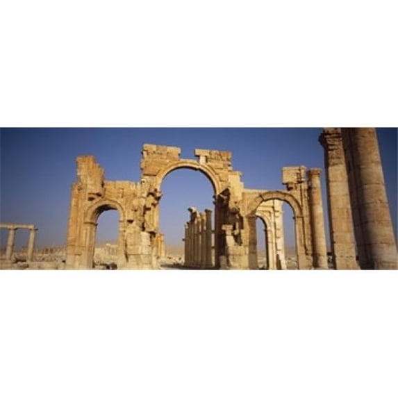Panoramic Images PPI94614L Old ruins on a landscape Palmyra Syria Poster Print by Panoramic Images - 36 x 12