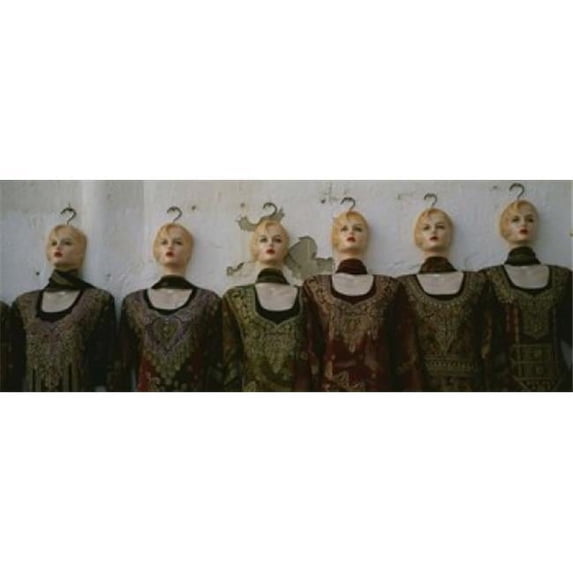 Panoramic Images PPI94997L Group of mannequins in a market stall Tripoli Libya Poster Print by Panoramic Images - 36 x 12