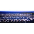 thumbnail image 1 of Panoramic Images PPI97602L High angle view of boats in a row  Ala Wai  Honolulu  Hawaii  USA Poster Print by Panoramic Images - 36 x 12, 1 of 1