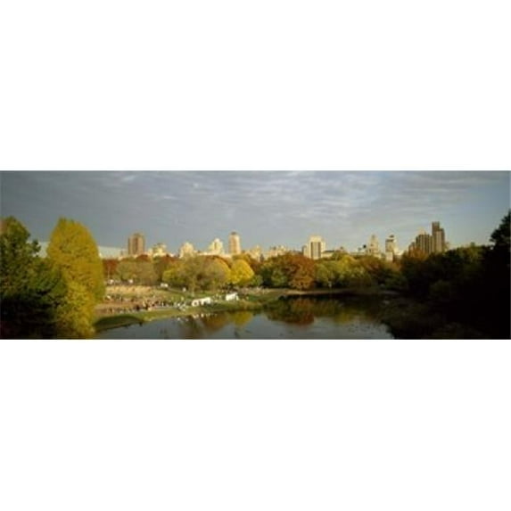 Panoramic Images Park with buildings in the background Central Park Manhattan New York City New York State USA Poster Print by Panoramic Images - 36 x 12