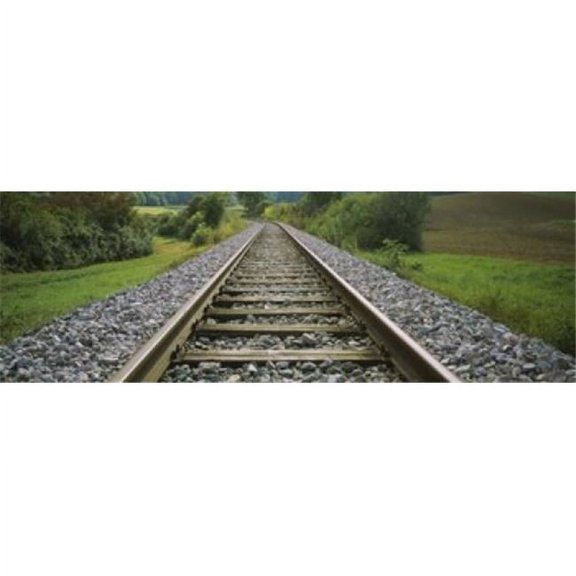 Panoramic Images PPI93668L Railroad track passing through a landscape Germany Poster Print by Panoramic Images - 36 x 12