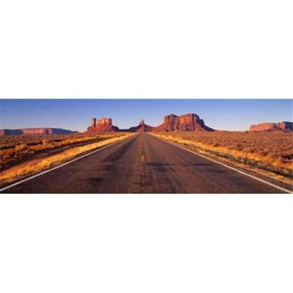 Panoramic Images Road Monument Valley Arizona USA Poster Print by Panoramic Images - 36 x 12