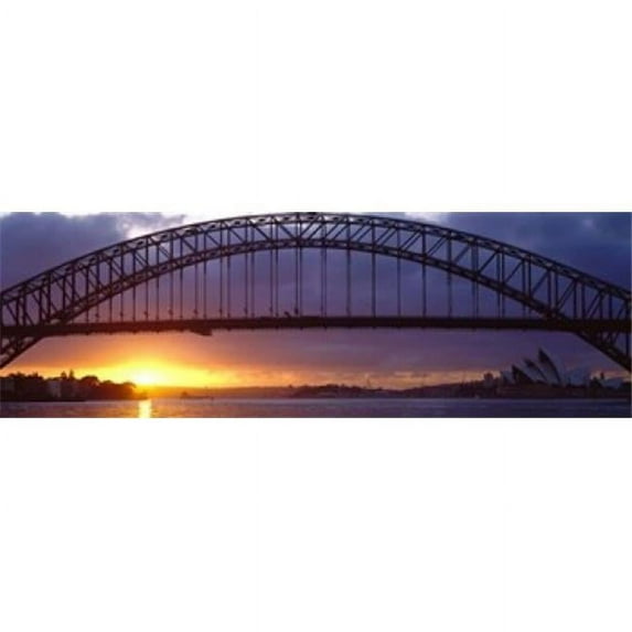 Panoramic Images Sydney Harbor Bridge Sydney New South Wales United Kingdom Australia Poster Print by Panoramic Images - 36 x 12