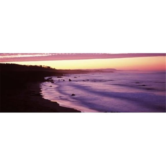Panoramic Images PPI124233L Tide on the beach California USA Poster Print by Panoramic Images - 36 x 12