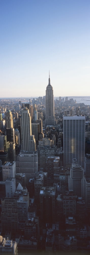 Panoramic View Of Empire State Building Canvas Art - Marc Jackson Design Pics (12 x 36)